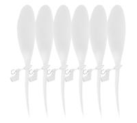 UPKOCH 6 Pezzi Pala per Aeroplano Fai da Te in Plastica Bianca Leggera Ingegneria di Precisione, Accessorio per Esperimenti Scientifici All'aperto e Modelli Rc