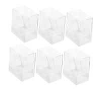 UPKOCH 6 pezzi Trasparenti Porta Orologi con Vassoio Espositivo e Scomparti Protettivi Custodie Rigide per Gioielli e Orologi da Viaggio Design Quadrato Estraibile per Uomo e Donna