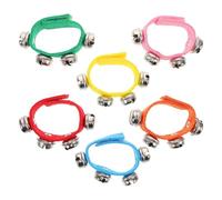 UPKOCH 6 Piccoli Campanelli da Polso, Campanelli per Stringere La Mano, Giocattolo Musicale per Bambini, Giocattoli Ritmici, Coordinazione Occhio-mano, Colori Assortiti, 7,08 Pollici