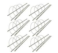 UPKOCH 6 Set Supporti Circolari per Piante Rampicanti in Plastica Gabbie Resistenti per Pomodori e Verdure da Interno ed Esterno Telaio Leggero per Balcone e Orto Urbano