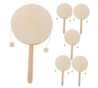 UPKOCH 6 Tamburi A Sonagli In Legno 18X84 Cm Percussioni Manuali Fai Da Te Non Finite Ideali Per La Pittura Creativa Attività Familiari E Apprendimento Del Coordinamento Dei Colori