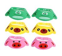 UPKOCH 6pezzi Cuffie Impermeabili per Doccia per Ragazzo Ragazza Ragazza Piccoli Visiera da Bagno Cuffie per Shampoo per Ragazzo Protezione per Occhi e Orecchie Durante la Doccia