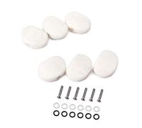 UPKOCH 6pezzi Piroli Per Chitarra in Metallo Robusto Meccaniche Di Ricambio Per Chitarra Acustica Bottone in Acrilico Rosso Chiavi Di Accordatura Set Di Ghiere Bianche e Nere