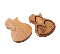 UPKOCH 6pezzi Portaplettri Per Chitarra in Legno Organizer Per Plettri Per Chitarra Scatola Di Legno Per Riporre Plettri