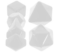UPKOCH 7pezzi Dadi Vuoti Multi-lato Per Creazione Dadi Personalizzati Cognitivi in Plastica Grezza Per Progetti Da Te Giochi e Scuola