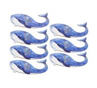 UPKOCH 7pezzi Divisori per Armadio per Ragazza in Legno Design Forma di Balena per Separare i Mesi del Ragazza e Organizzare i Capi di Abbigliamento per Classificare Vestiti