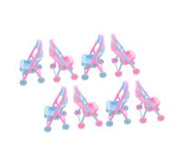 UPKOCH 8 Mini Passeggino Giocattolo per Bambole in Plastica Miniature Simulazione Carrozzina Accessori Resistenti per Giochi di Ruolo Bambine Facile da Pulire e Realistico