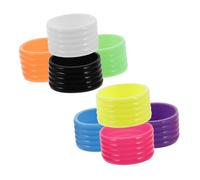 UPKOCH 8 per Impugnature Silicone Antiscivolo per Tennis e Badminton Assorbenti e Resistenti All Usura per Giocatori Professionisti