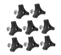 UPKOCH 8 Pezzi e Dadi Manico Tosaerba Triangolare Ergonomico Antiscivolo Ricambio per Maniglia Tagliaerba Resistente Intemperie per Falciatrici da