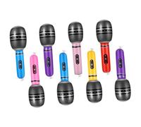 UPKOCH 8 Pezzi Microfono di simulazione piccolo karaok rosa fare finta per fai finta di suonare il microfono puntello di modellazione del microfono finto di microfono pvc