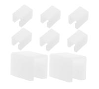 UPKOCH 8 pezzi Proteggi Angoli per Silicone Trasparente Paraspigoli Sicuri Forma per Maniglie Armadietti Protezione Bordi Mobili Kit Sicurezza Camerette