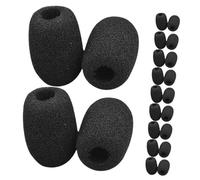 UPKOCH 80 Pezzi Di Coperture In Schiuma Per Microfono Mini Coperture In Spugna Per Microfono - Comode Maniche Antivento Per Microfoni Auricolari Eventi E Presentazioni