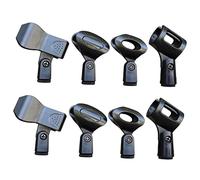 UPKOCH 8pezzi Clip Per Microfono in Plastica Resistente Supporto Per Asta Microfono Clip Morsetto Antivibrazione Regolabile Per Uso Interno Ed Esterno Per Radio e Spettacoli