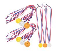 UPKOCH 9 Medaglie in Plastica per Medaglie per Partecipazione Calcio Feste Ricompense Sicure per Decorazioni Party