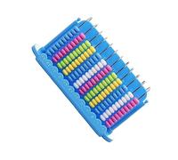 UPKOCH Abaco per Bambini in Plastica a 12 File Strumento Educativo per L'apprendimento della Matematica e Leggero per Trasporto Facile