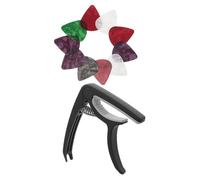 UPKOCH Accessori Chitarra con Capotasto e Plettro Meccanismo Quick Release per Accordatura Precisa su Chitarra Acustica Elettrica e Ukulele Accessori Musicali Resistenti e Funzionali per