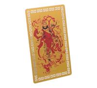 UPKOCH Amuleto Feng Shui Tai sui Card in Metallo Anno del Serpente Placca Portafortuna Sottile e Compatibile Decorazione Prosperità e Protezione Amuleto Cinese per Ricchezza e Fortuna