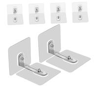 UPKOCH Ancoraggi Adesivi Per Mobili Da Parete Antiribaltamento Per Ragazzo Ragazza, Kit 6 Pezzi Senza Trapano, Fissaggio Stabile e Resistente Per Librerie, Armadi e Cassettiere