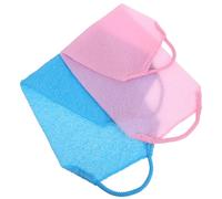 UPKOCH Asciugamani Esfolianti per Corpo e Scrub Doccia la Schiena, Set 2 Pezzi in Nylon Spesso, Spazzola Posteriore per Doccia, Rimozione Pelle Morta e Esfoliazione, per Bagno e Cura