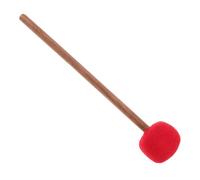 UPKOCH Bacchetta per Campana Tibetana in Legno e Feltro Rosso Martelletto Percussione per Meditazione Buddhista Striker Versatile per Ciotole e Gong Strumento Sonoro Artigianale