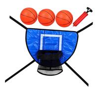 UPKOCH Basket PVC Palloni per Ragazzi Completo con Pompa Montaggio Facile e Struttura Salvaspazio per Giochi Indoor