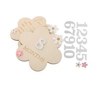UPKOCH Biglietti Per I Mesi Del Cartelli In Legno Per Le Tappe Fondamentali Del Accessori Per La Festa Per Le Tappe Fondamentali Mensili Cartelli Floreali