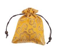 UPKOCH Borsa Per Burattinaio Sacchetti Vuoti Per Bustine Di Profumo Borse Portamonete Cinesi Portafortuna Borsa Per Il Trucco Con Coulisse Piccola Custodia Con Coulisse Yellow Seta