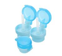 UPKOCH Bottiglie Adattatrici Per Latte Da 3 Pezzi Da Viaggio Coperture Anti-Versamento Custodia Per Brocca D'Acqua Per Tappo In Silicone Azzurro