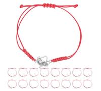 UPKOCH Braccialetti Cheerleader 20 Pezzi Regolabili Rossi per Donne