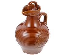 UPKOCH Brocca Vino Ceramica Portatile con Beccuccio Sagomato e Manico Resistente e Sicura per Uso Domestico e Ristoranti Design Vintage Elegante e Superficie Liscia senza Bordi Taglienti