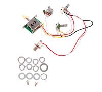 UPKOCH Cablaggio del della Chitarra Elettrica Presa a Cinque Kit Completo Cablaggio per Chitarra Elettrica e Pickup per Basso Facile e Materiale
