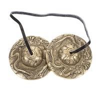 UPKOCH Campana Per Piatti in Rame Ritmico Da Viaggio Per Meditazione e Yoga Cerimonie Religiose Strumenti Percussione Duraturi Non Arrugginiscono