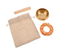 UPKOCH Campana Tibetana in Rame Con Cuscino e Mazzuolo Yoga e Meditazione Portatile Suono Profondo Per Relax e Qualità Del Sonno