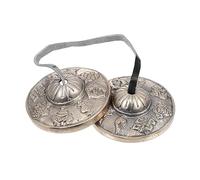 UPKOCH Campanello in Ottone Strumento Percussione per Meditazione e Yoga Realizzato in Materiale Resistente Produce un Suono e Acuto per Terapia del Suono e Pratica Mindfulness