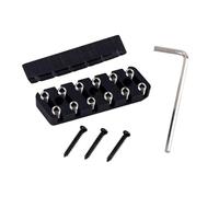 UPKOCH Capotasto Di Bloccaggio Delle Corde Per Chitarra Ponte in Osso Di Cammello Nero Senza Paletta Sei Corde Per Regolazione Altezza Manico