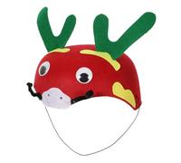UPKOCH cappello animale copricapo animale Cappelli per Performance teatrale con parrucca puntello del cappello del fumetto decorazioni per feste di animali provato rosso