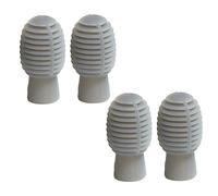UPKOCH Cappucci - 4 Bacchette in Silicone Per Esercitarsi Punte Silenziose Per Bacchette Copri-bacchette Accessori Per Batteria Batteria Silenziosa Per Esercitarsi (grigio)
