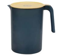 UPKOCH Caraffa per succo con coperchio, in plastica, per acqua calda, fredda, con coperchio, 2,5 l