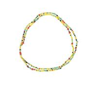 UPKOCH Catena Per La Vita e Perline Per La Pancia, Set 2 Pezzi, Catena Da Spiaggia a Doppio Filo Colorata, Resistente e Morbida, Accessori Gioielli Donna Per Look Estivo Spiaggia