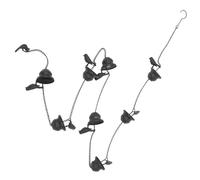 UPKOCH Catena per Pioggia in Ferro con Motivi a Forma di Volatile e Tazze Decorative per Raccolta Acqua Piovana per Esterni Giardino Pluviale