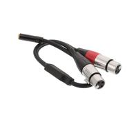 UPKOCH Cavo Adattatore Audio Xlr Maschio Femmina Doppio Schermato Y Pin per Microfono e Mixer Cavo Dual Xlr Out Compatibile con Jack Trs