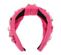 UPKOCH Cerchietto Annodato con Cuori Decorativi Rosa Fascia per Capelli Leggera e Confortevole per Festa Romantica Accessorio per Donne e Occasioni Speciali