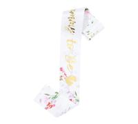 UPKOCH Cintura Di Etichetta Della Cintura Floreale Mammina Papà Arrossire Maternità Shower Mamma Primo Fascia Decorazioni Aspettando Rosa Marrone Decorazione Galline Raso D'oro