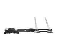 UPKOCH Clemenza per Campane da Batteria Regolabile a Doppia Asta con Braccio Flessibile per Accessori di Percussione, Staffa di Montaggio per Cowbell, Supporto per Cymbali e Tamburi Nero