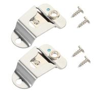 UPKOCH Clip 2 Set per Microfono per Radio Cb in Metallo Supporto Resistente Viti Facile da Installare per Microfono da Veicolo e Radio Portatile