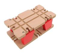 UPKOCH Connettore per binari ferroviari in legno - Accessori per l'espansione dei binari degli scambi a doppio strato per treni in legno di Natale per giochi di giocattoli ferroviari