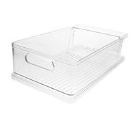 UPKOCH Contenitore Per Bevande in Pet Leggero e Ben Fatto Come Portabicchieri Per Frigorifero o Congelatore Scaffale Portaoggetti Per Conservazione Di Cibo in Scatola e Lattine Facilitand