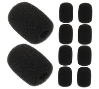 UPKOCH Copertura Antivento per Microfono Lavalier e Cuffie da Casco Vimoto V3-v9s, Set 10 Pezzi in Schiuma Leggera, Filtro Anti-pop per Riduzione Rumore in Applicazioni Audio
