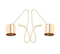 UPKOCH Coperture per Spegnicandele in Ottone Oro 2 Pezzi, Piccolo Spegni Candele Decorativo per Allungare la Durata della Candela