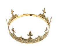 UPKOCH Corona in Lega Per Compleanno Accessorio Per Costume Reale Corona Da Cosplay Medievale Fascia Per Costume Da Re Ispirato Stili Delle Corti Europee